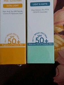 Wishcare Gel Sunscreen  Combo Of 2 New Seal Pack