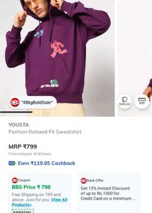 YOUSTA Relaxed Fit Sweatshirt