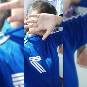 Blue Athletic Tracksuit Set
