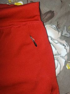 Stylish Red &amp; Grey Track Pants