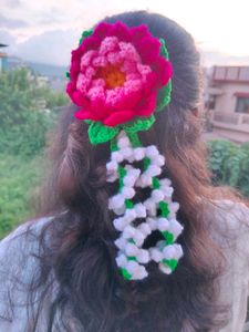 crochet lotus gajra