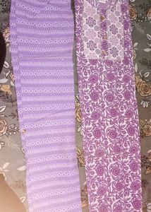 Purple Printed Pant Kurta Set