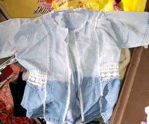 Denim Fringed Jacket