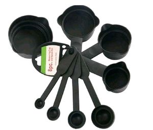 Black Measuring Cups &amp; Spoons Set