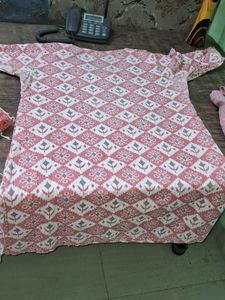 Libas Pink Ethnic Print Kurta Set