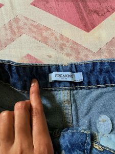 Freakins Denim Skort