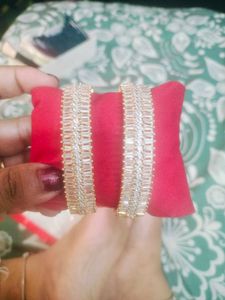 American Diamond Sparkling Bangle Set
