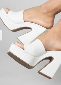 White Y2K Little Box Heels