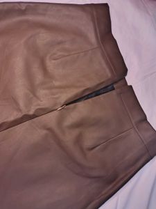 Brown Leather Skirt