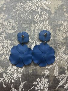 Blue Flower Earrings