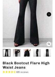 Off Duty Black Bootcut Denim