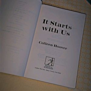 It Starts With Us By Collen Hoover
