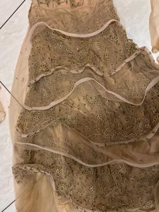 golden heavy cankin gown