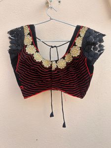 Elegant Blue Saree with Embroidery