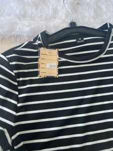 Striped Tee with Horse