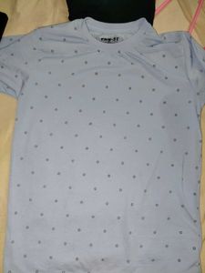 PRM-21 Light Blue Patterned Tee - Size XL