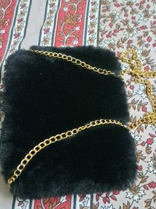 fur sling bag