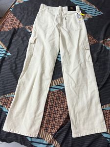 Beige Cargo Pant