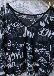 Printed Georgette Loose Fit Top