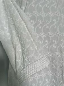 Pure Cotton White Kurta