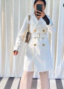 White Belted Coat