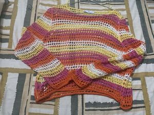 Striped Knit Sweater(Unused)