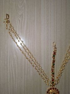 vintage Elegant Pearl Matha Patti
