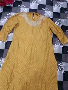 🌟 MUSTARD GOLD KURTI 🌟