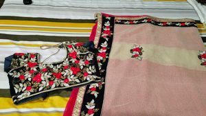 Designer Sari With Paded Blouse