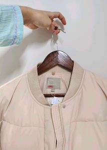 Light Beige Puffer Jacket
