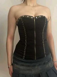 Bebe Corset Fitted Top