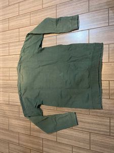 Green Graphic Print Sweatshirt