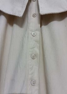 new Beige Collared Midi Dress