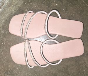 Pink Rhinestone Flats..All Sizes Available..160