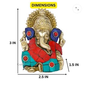 Ganesh idol brass heavy handcrafted ♦️✨❗