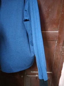 LightBlue T-shirt With Black Color