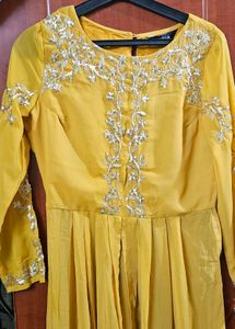 Yellow Embroidered Kurta Set