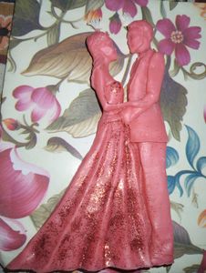 Vintage Wedding Couple Candle