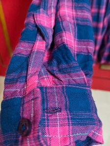 Blue And Pink Checks Shirt