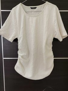 Zudio Cream Textured Top - Size XL