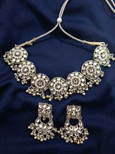 Stunning Silver Oxidised Jewellery Set