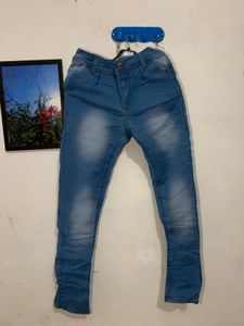Men's Slim Fit Blue Jeans