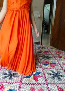 Orange Party Dress