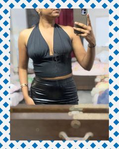 Black Halter Top