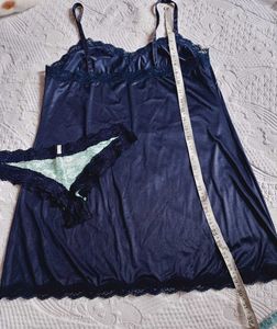 Blue Lace Lingerie Set