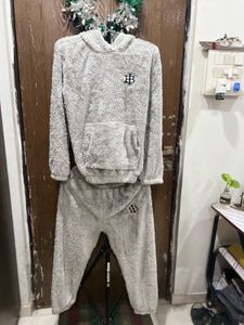 Women- Silver Cozy Loungewear Set