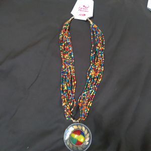 beaded necklace neck piece jewellery
