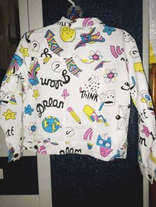 Funky Graphic Print Jacket