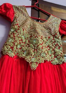 Red Gown For Girls