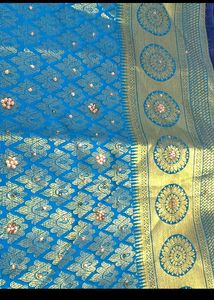Heavy Banarasi Silk Saree..with 2 Blouses
